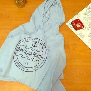 Crop top Pullover hoodie